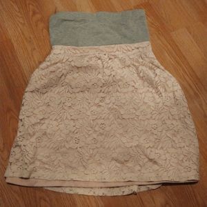 Wet Seal Strapless lace top